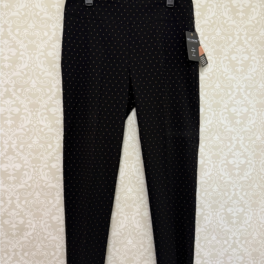 Zac & Rachel Black Pants with Gold Dots